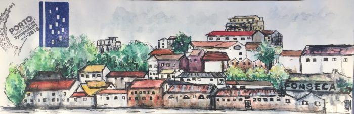 Watercolour sketch of Porto, Urban Sketchers Symposium 2018