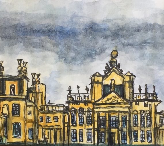 Watercolour of Blenheim Palace, London