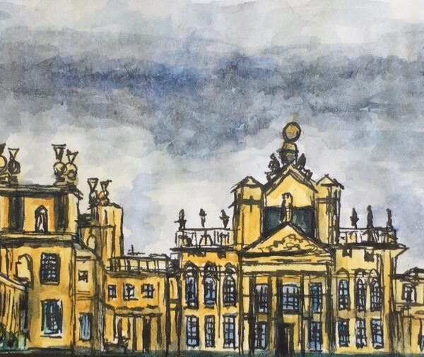 Watercolour of Blenheim Palace, London